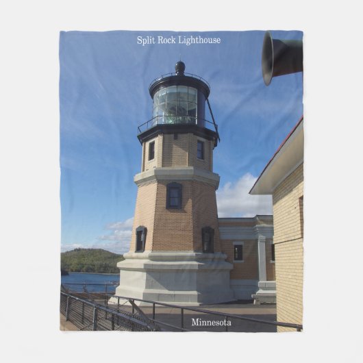 Deckenbelag Split Rock Lighthouse Fleecedecke (Vorderseite)