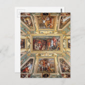 Deckendekoration Palazzo Vecchio Florenz Giorgi Postkarte (Vorne/Hinten)