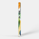 Deckendesign Aquarellfedern Samsung Galaxy Hülle (Rechte Seite)