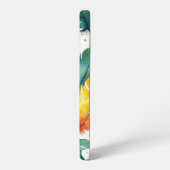 Deckendesign Aquarellfedern Samsung Galaxy Hülle (Linke Seite)