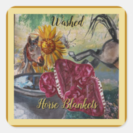 Deckendesign Quadratischer Aufkleber