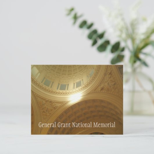 Deckendetails, Mausoleum General Grant Memorial Postkarte (Stehend Vorderseite)