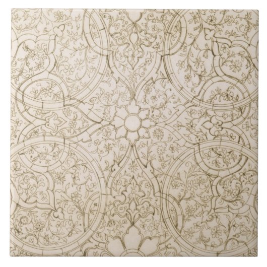 Deckenentwurf für den Perlen-Raum, in Isfahan, für Fliese (Vorderseite)