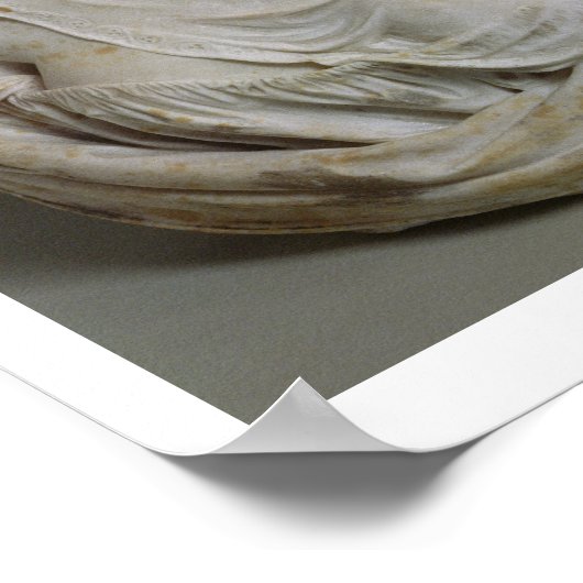 Deckenmädchen (Marmor) Poster (Ecke)