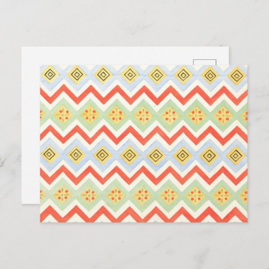 Deckenmalerei aus dem ägyptischen Grab Postkarte (Vorne/Hinten)