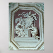 Deckenplatte im Vatikanmuseum Print Poster (Vorne)