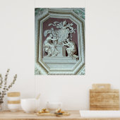 Deckenplatte im Vatikanmuseum Print Poster (Küche)