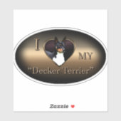 Decker Terrier Vinyl Sticker (Blatt)