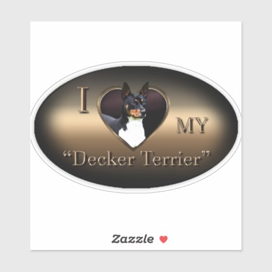 Decker Terrier Vinyl Sticker (Blatt)