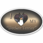 Decker Terrier Vinyl Sticker (Vorderseite)
