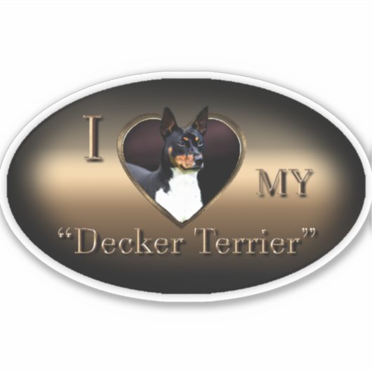 Decker Terrier Vinyl Sticker (Vorderseite)