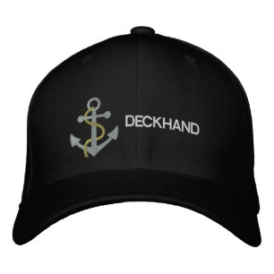 Deckhand-Yacht bestickte Mütze Kappe