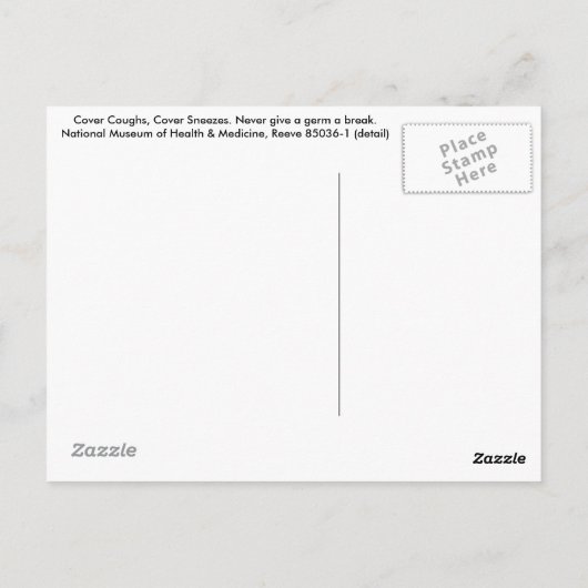 Deckhustenverspannungen Postkarte (Rückseite)