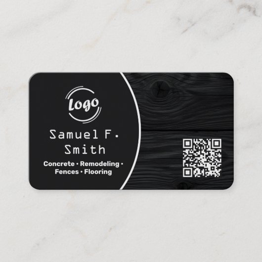Decking and Fencing Custom QR Visitenkarte (Vorderseite)