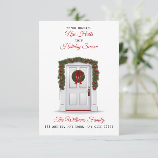 Decking New Halls New Home Announcement Ankündigung (Stehend Vorderseite)