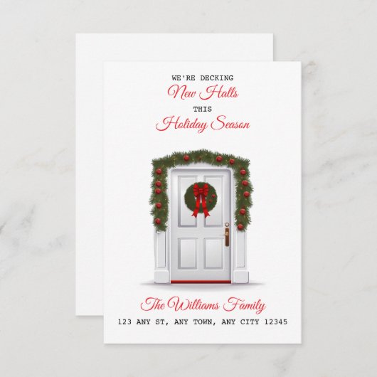 Decking New Halls New Home Announcement Ankündigung (Vorne/Hinten)