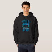 Decks Docks And Flip Flops Flatboat Pontoon Captai Hoodie (Vorne ganz)
