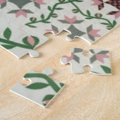 Deckschicht in Rosa und Grün Puzzle (Seite)