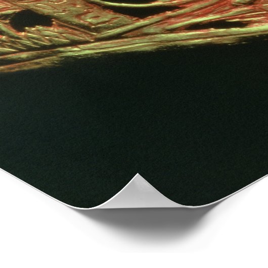 Deckschicht oder Schnalle Poster (Ecke)