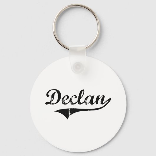 Declan Classic Style Name Schlüsselanhänger (Vorderseite)
