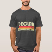 DECLAN Geschenkname Personalisiert Funny Retro T-Shirt (Vorderseite)