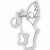 Declan's Cat Kid Aufkleber (Vorderseite)