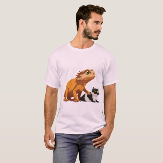Declan's Cat & lizard T - Shirt (Vorne ganz)
