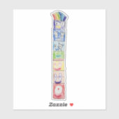 Declans farbenfrohe Totem Aufkleber (Blatt)