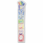 Declans farbenfrohe Totem Aufkleber (Vorderseite)