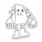 Declans Super Mecha Philly Aufkleber (Vorderseite)