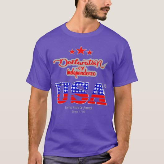Declaration of Independence 1776 Independence Day  T-Shirt (Vorderseite)