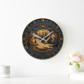 Declaration of Independence 250th Anniversary Große Wanduhr (Zuhause)
