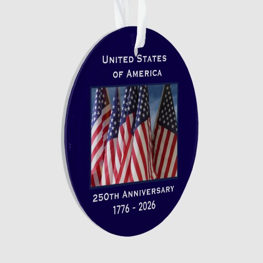 Declaration of Independence 250th Anniversary USA Ornament (Vorderseite)