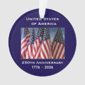 Declaration of Independence 250th Anniversary USA  Ornament (Vorderseite)