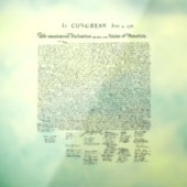 Declaration of Independence Fensteraufkleber (Blatt 3)