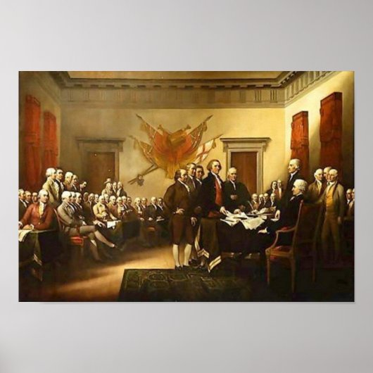 Declaration of Independence John Trumbull Poster (Vorne)