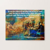 Declaration of Independence, July 4, 1776 Puzzle (Horizontal)