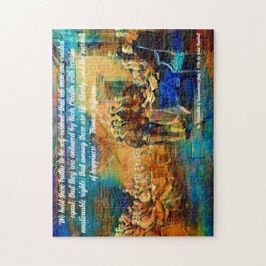 Declaration of Independence, July 4, 1776 Puzzle (Vertikal)