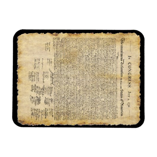 Declaration of Independence, Parchment  Magnet (Horizontal)