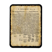 Declaration of Independence, Parchment  Magnet (Vertikal)