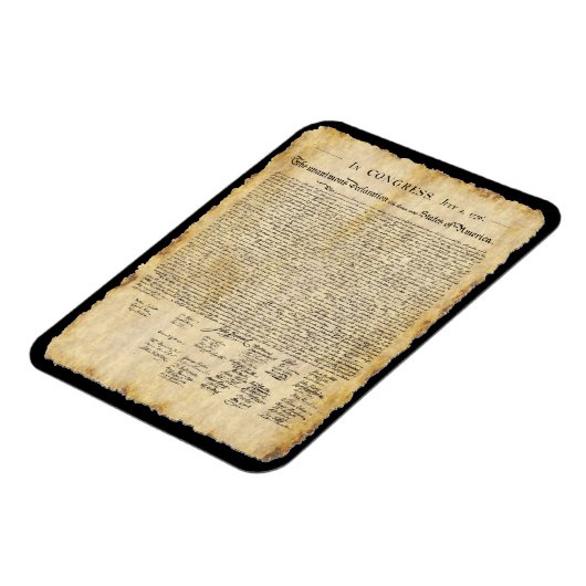 Declaration of Independence, Parchment  Magnet (Linke Seite)