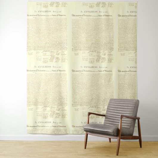 Declaration of Independence Pattern  Wandteppich (Beispiel)