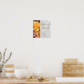 Declaration of Love Yellow Rose Picture Poster (Küche)