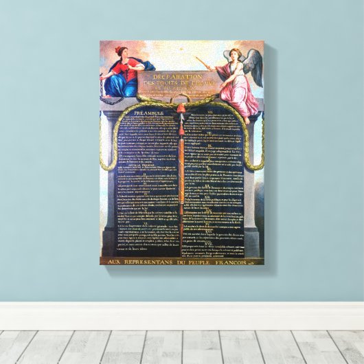 Declaration of the Rights of Man and the Citizen Leinwanddruck (Insitu (Holzboden))