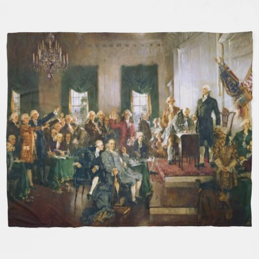 DECLARITION of INDEPENDENCE Fleecedecke (Vorderseite (Horizontal))