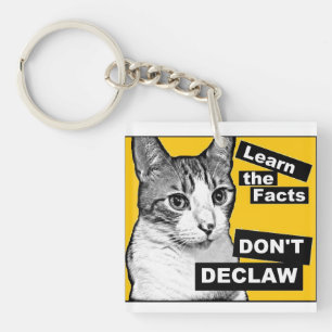 Declaw nicht schlüsselanhänger
