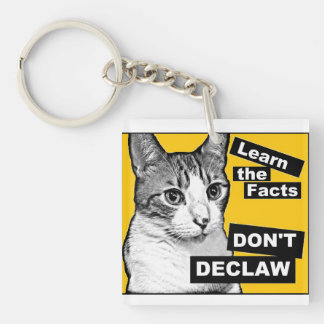 Declaw nicht schlüsselanhänger