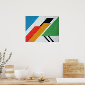 Decó - Abstract Geometrical Art Poster (Küche)