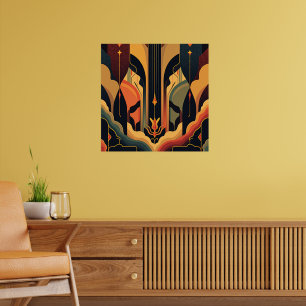Deco-Abstraktion Poster