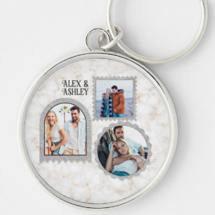 Deco Art Modern Customized Photo Name Keychain Schlüsselanhänger